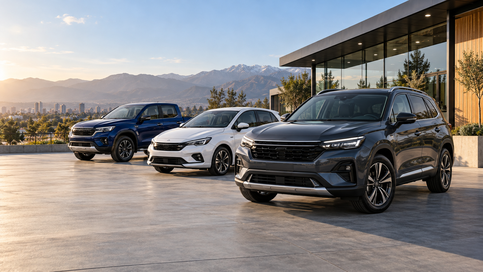 Selección de vehículos en una automotora moderna